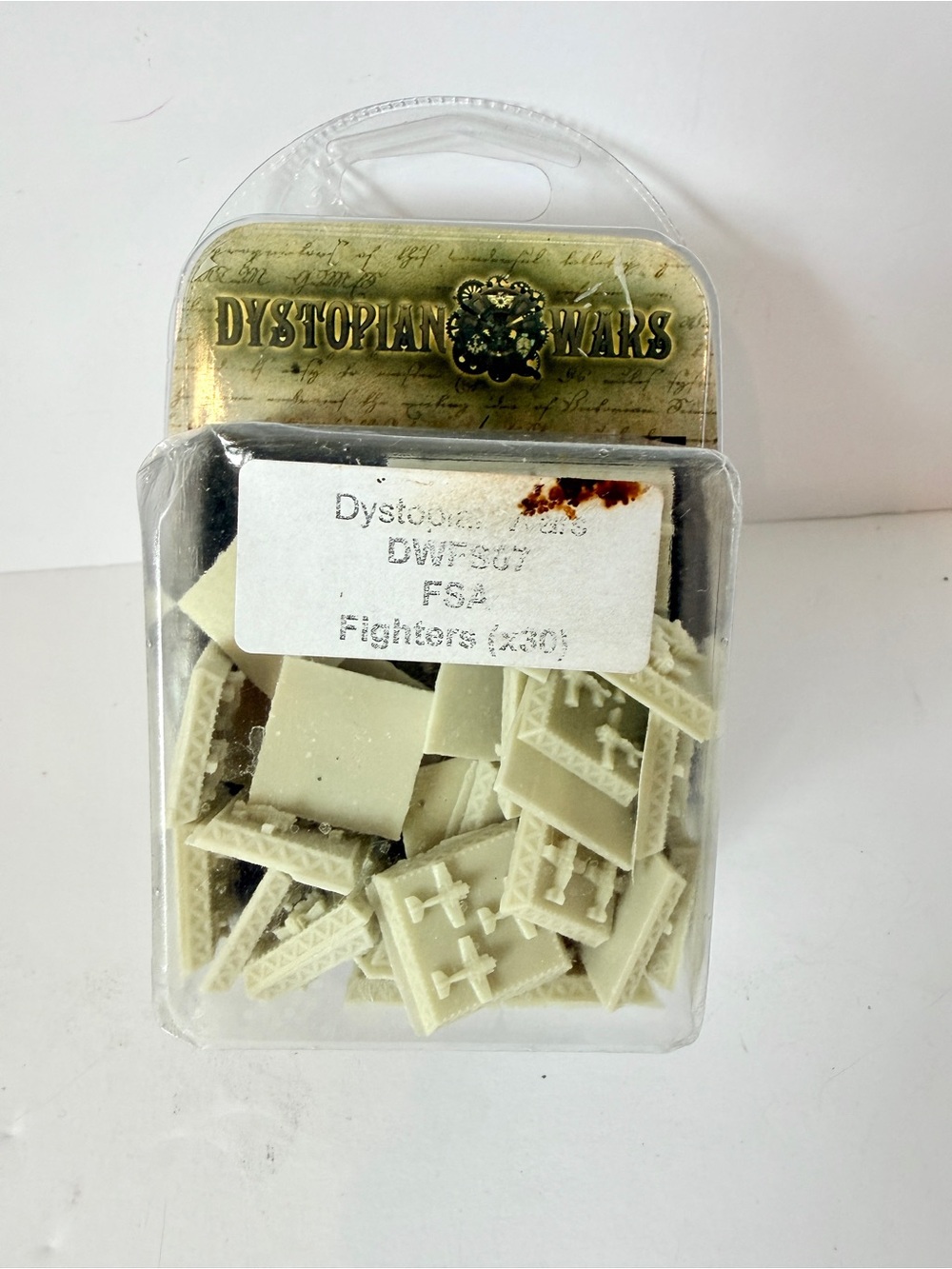Vintage NOS Dystopian Wars DWFS07 FSA Fighter Tokens Spartan Games (30pc) TTRPG